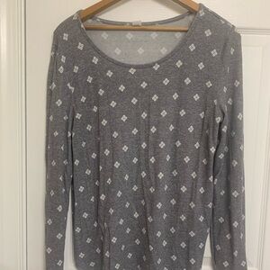 Gray Patterned Women's Top